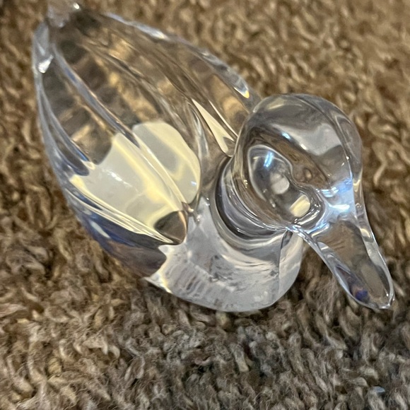 Princess House Accents Princess House Lead Crystal Duck Paperweight